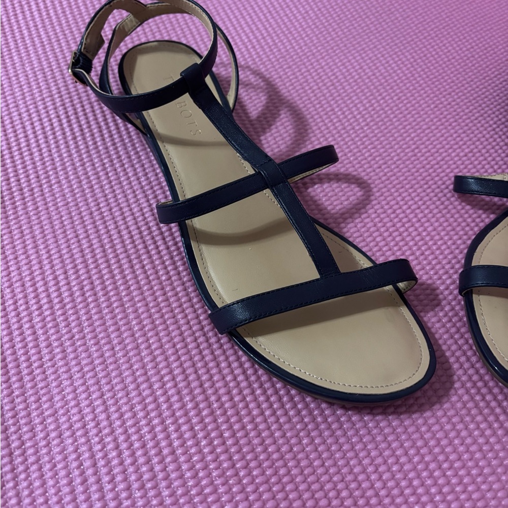 Talbots Navy Strappy Sandals
